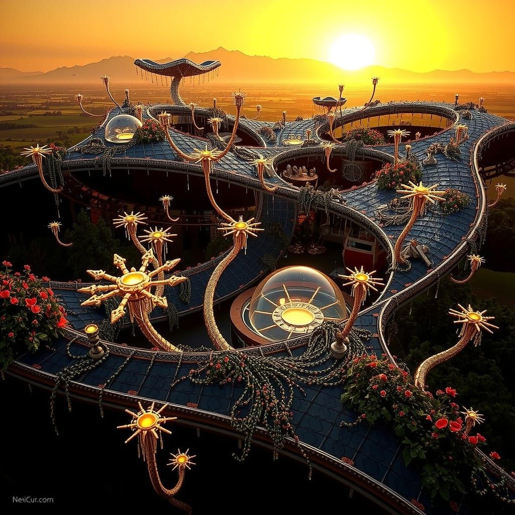 Surreal Ecosystem in Hyperrealistic 3D CGI