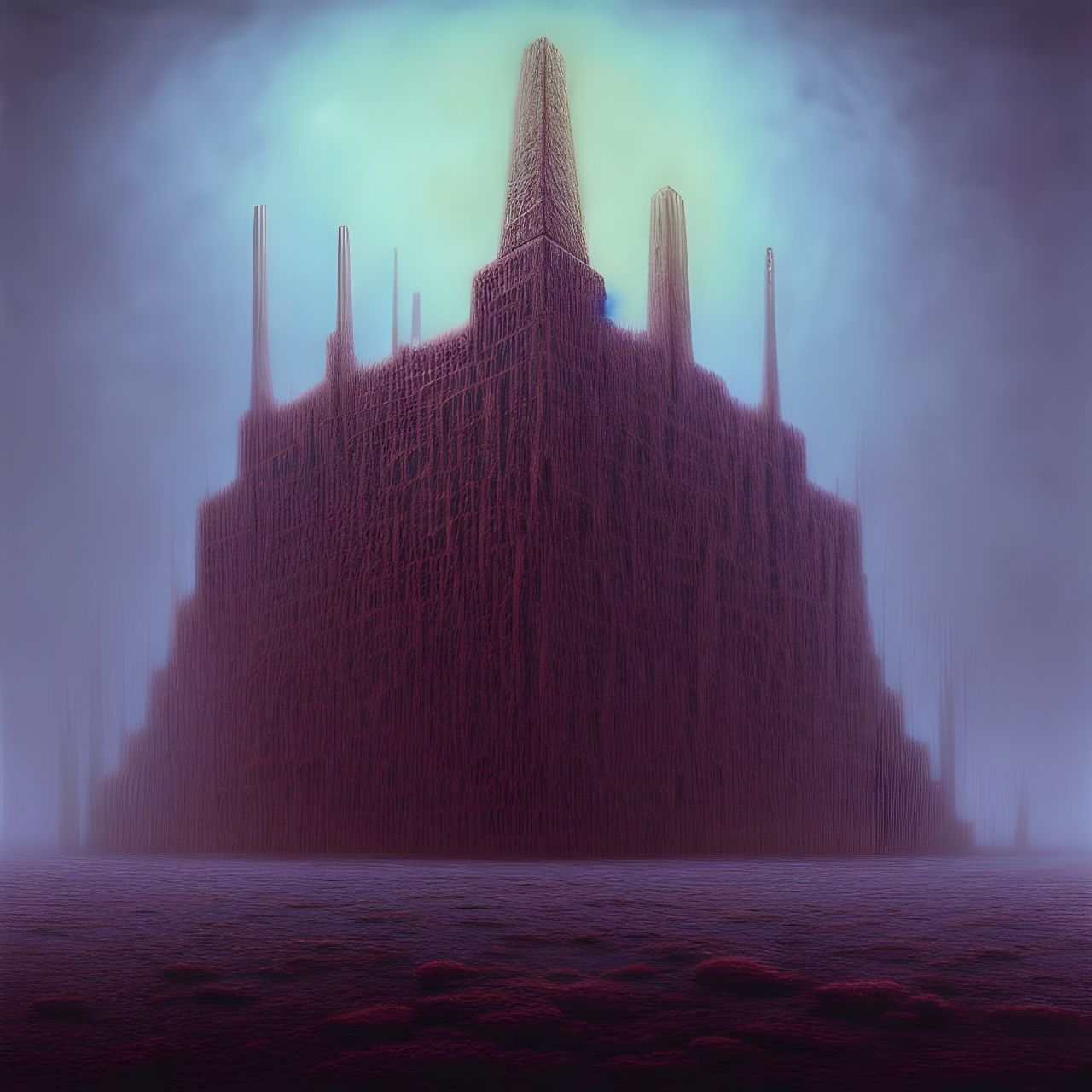 Mile-High Platform Structure in a Fantastical Style
