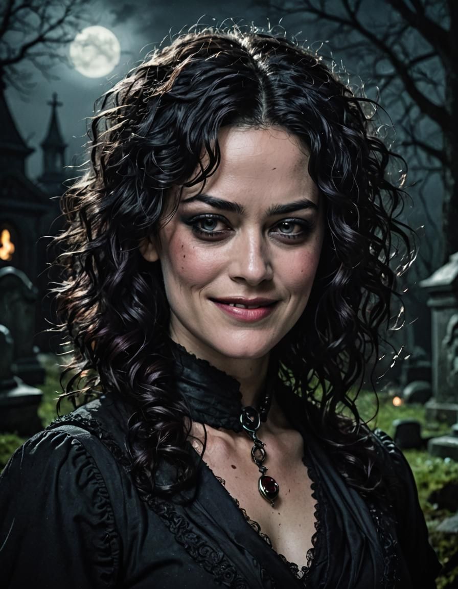 Sarah Greene as Hecate in Sinister Graveyard