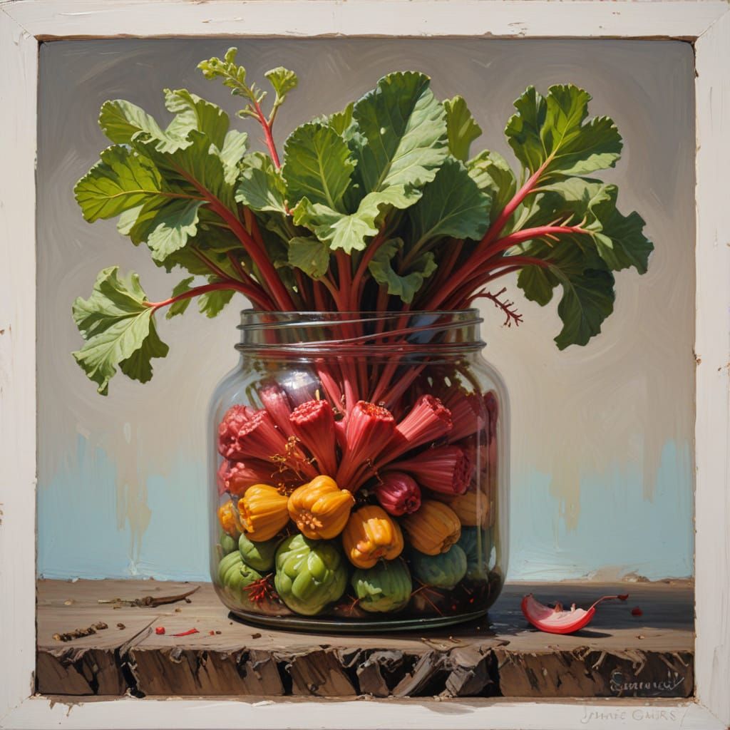 Nuclear Fission Still Life in an Oil Painting