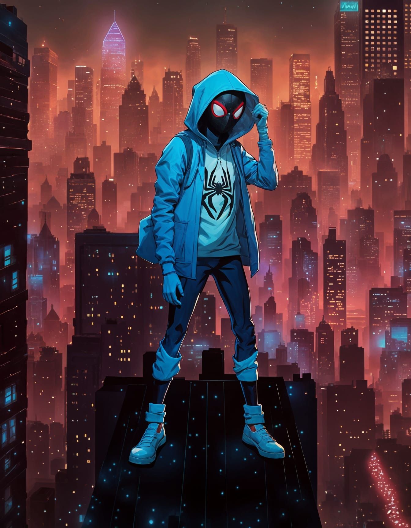 Spider-Girl in Across the Spider-Verse Style