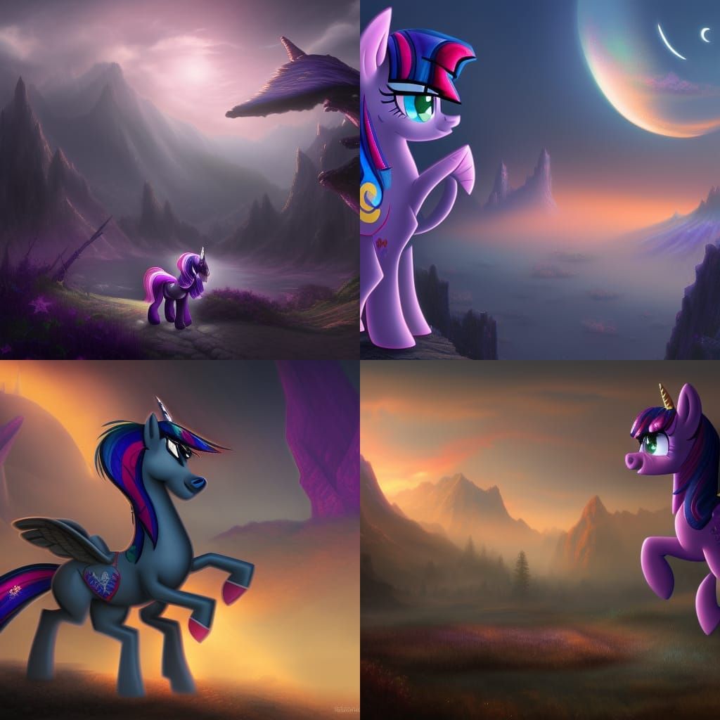 Twilight Sparkle Detailed Matte Painting