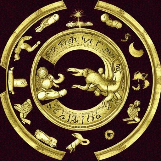 Sagittarius Zodiac Sign Illustration