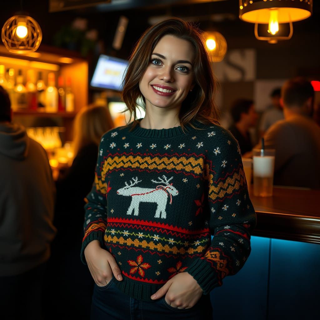 She showed off her resilience by wearing that ugly sweater t...
