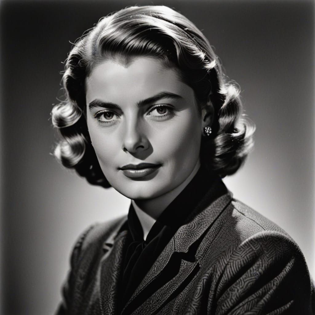 Classic Portrait of Ingrid Bergman