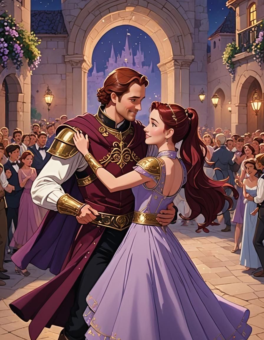 Lovers Dancing at the Prom in Disney Animation