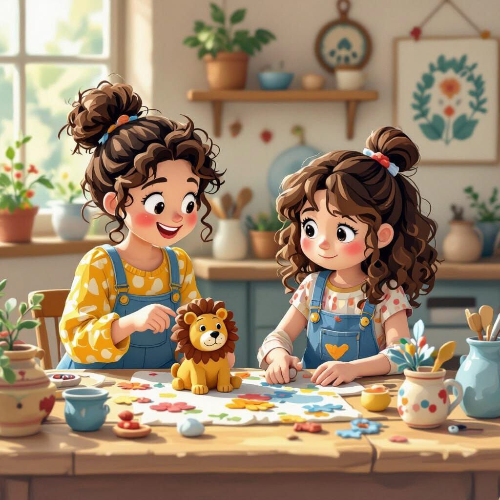 Children's Art Projects in Whimsical Style