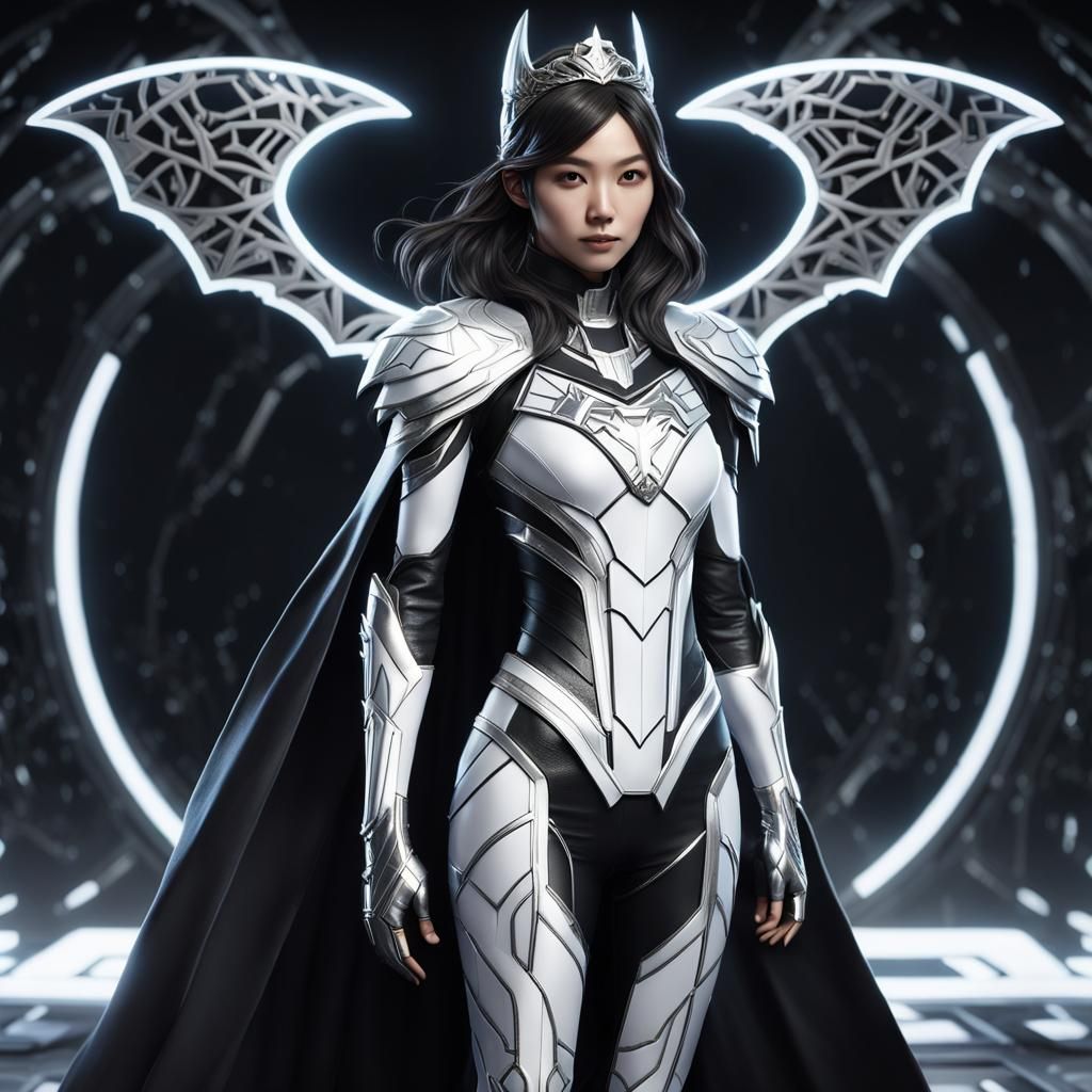 Doctor Light in Sci-Fi Armor: Anime-Inspired 3D Art