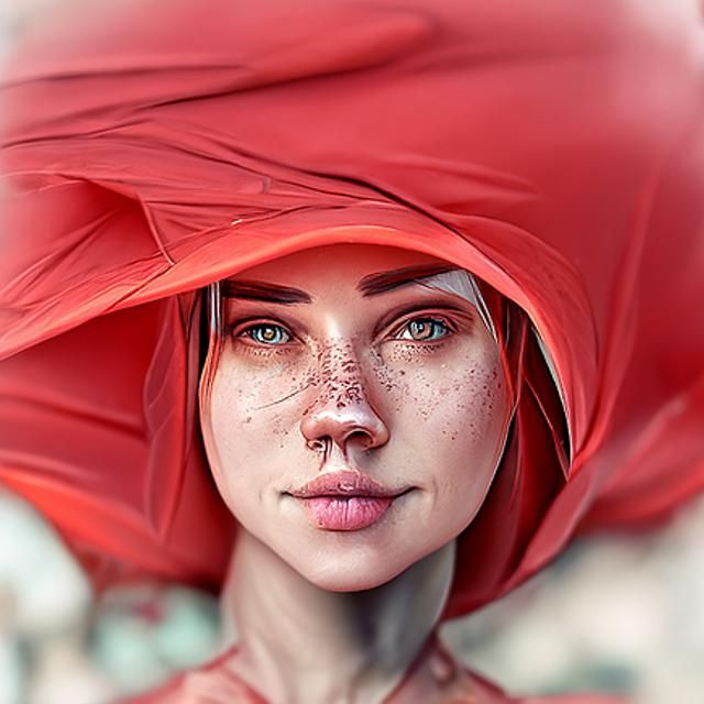 Beautiful Woman, Photorealistic Digital Art Portrait