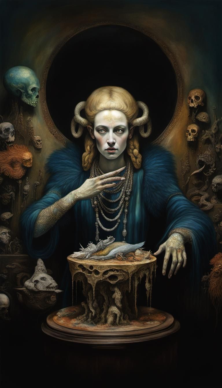 Aphrodite Portrait in Post-Apocalyptic Wonderland