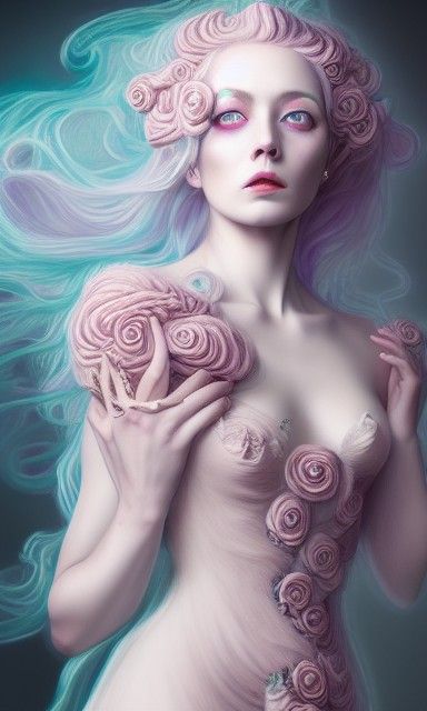 Horror Beauty in Rococo Dress: Digital Surrealism