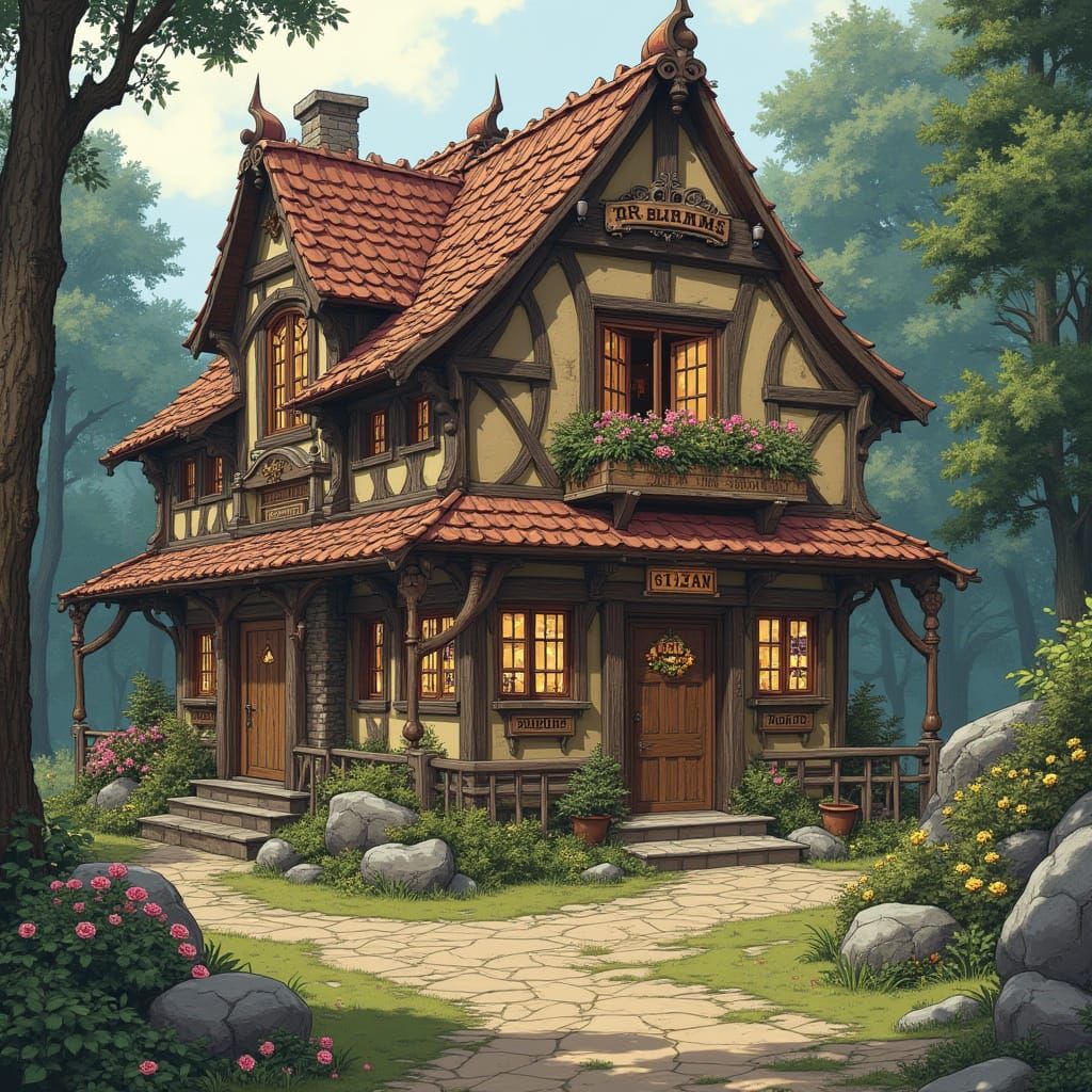 Brimms Ammo: D&D Style Fantasy Map Illustration