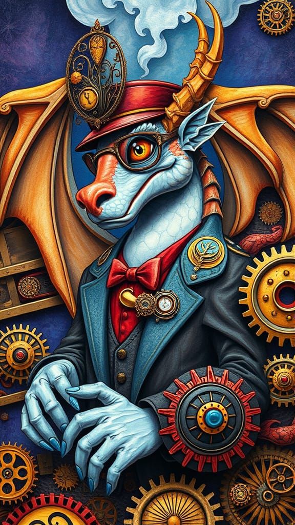 Griffin Train Engineer Gear Tim Burton contrasting colors de...