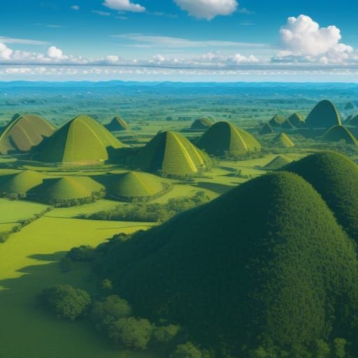 Chocolate Hills, Bohol: Panoramic Landscape Photography