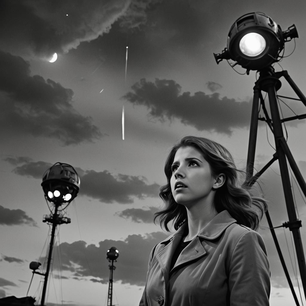 Anna Kendrick in Film Noir War of the Worlds