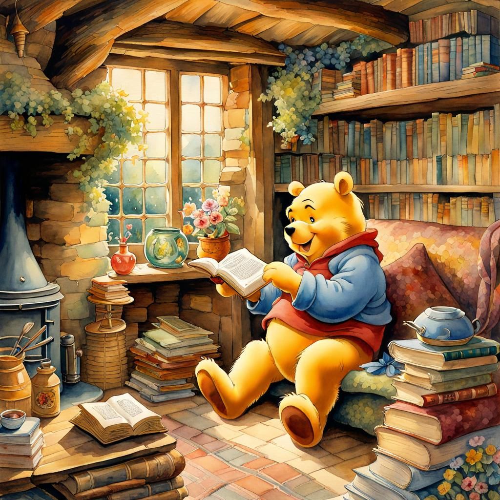 Winnie the Pooh at home