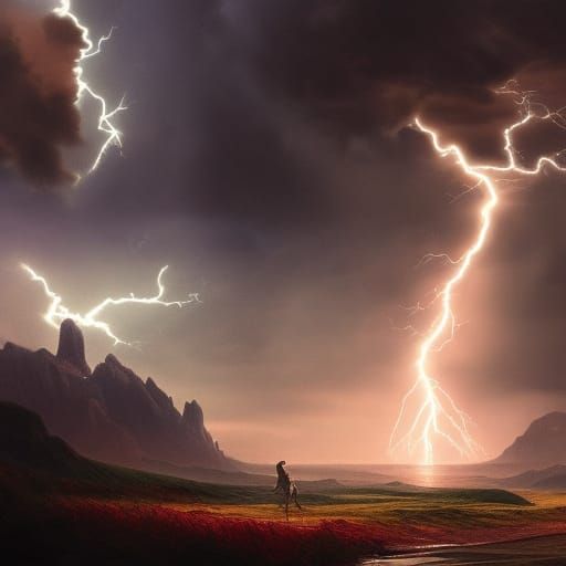 Bottled Lightning: Epic Digital Matte Painting