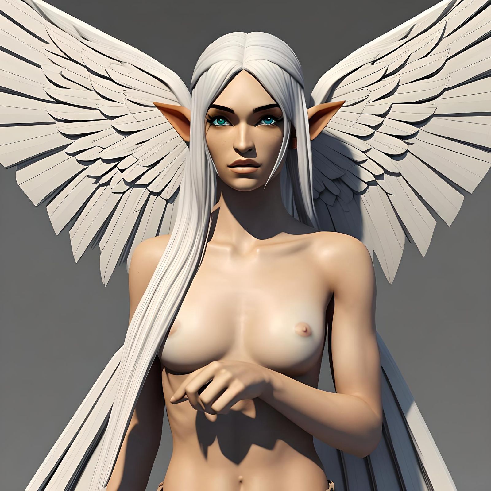 Winged Elf: Ethereal Fantasy Art