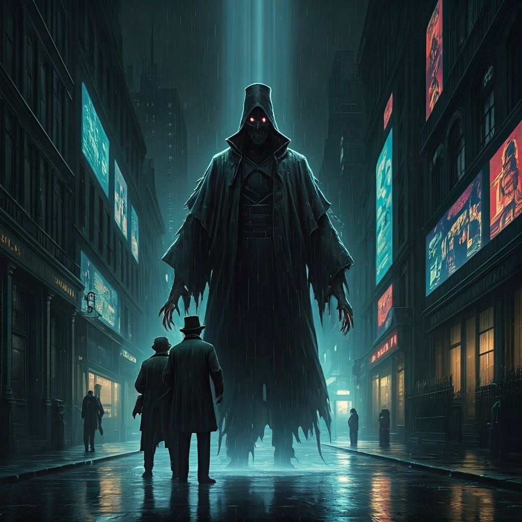 Cyberpunk Christmas Horror: Scrooge and Cratchit Confront th...