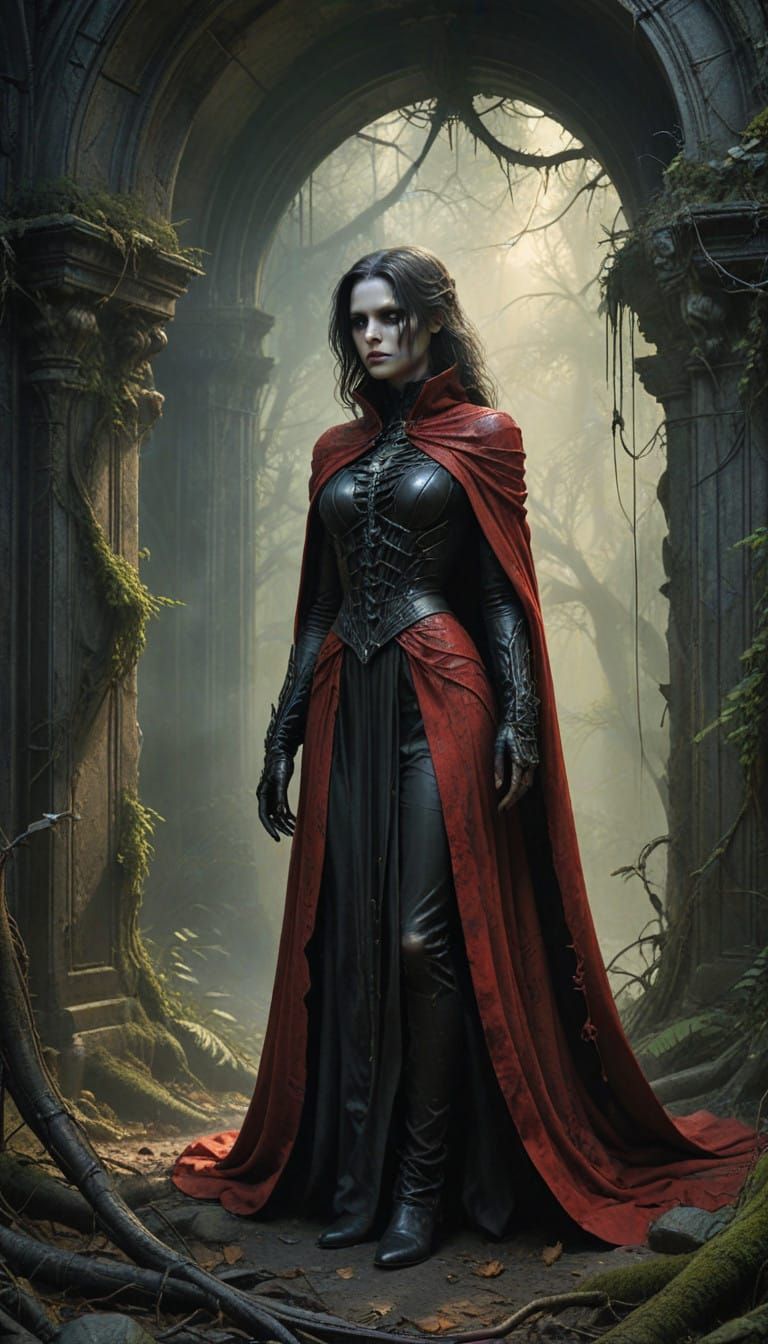 Camilla, The last lesbian vampire caught and trying to escap...