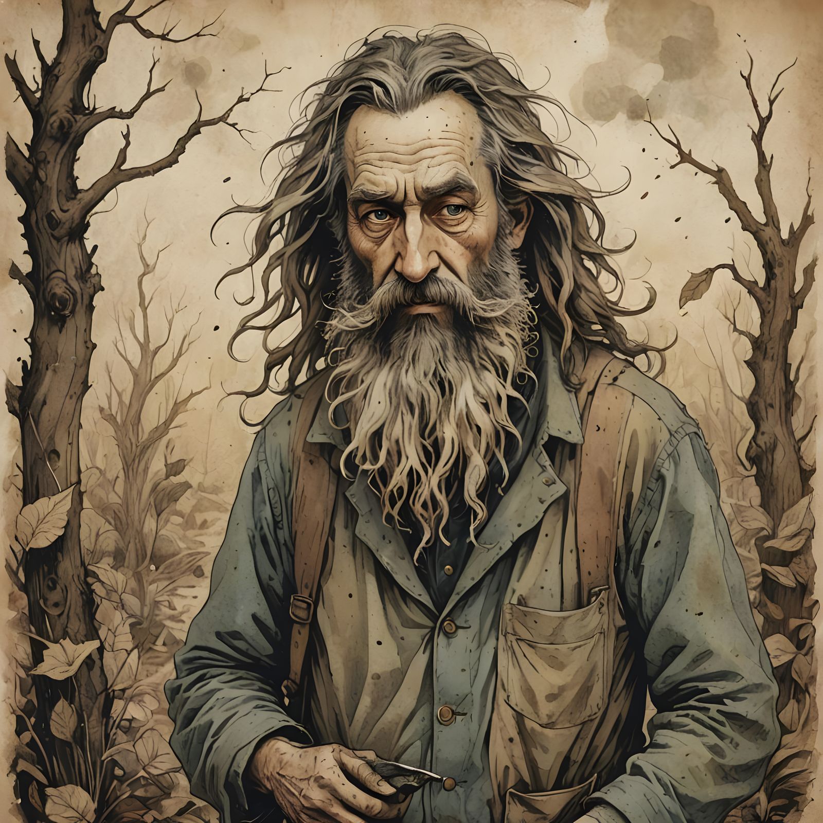 Impression of Poverty: A Man's Hardship