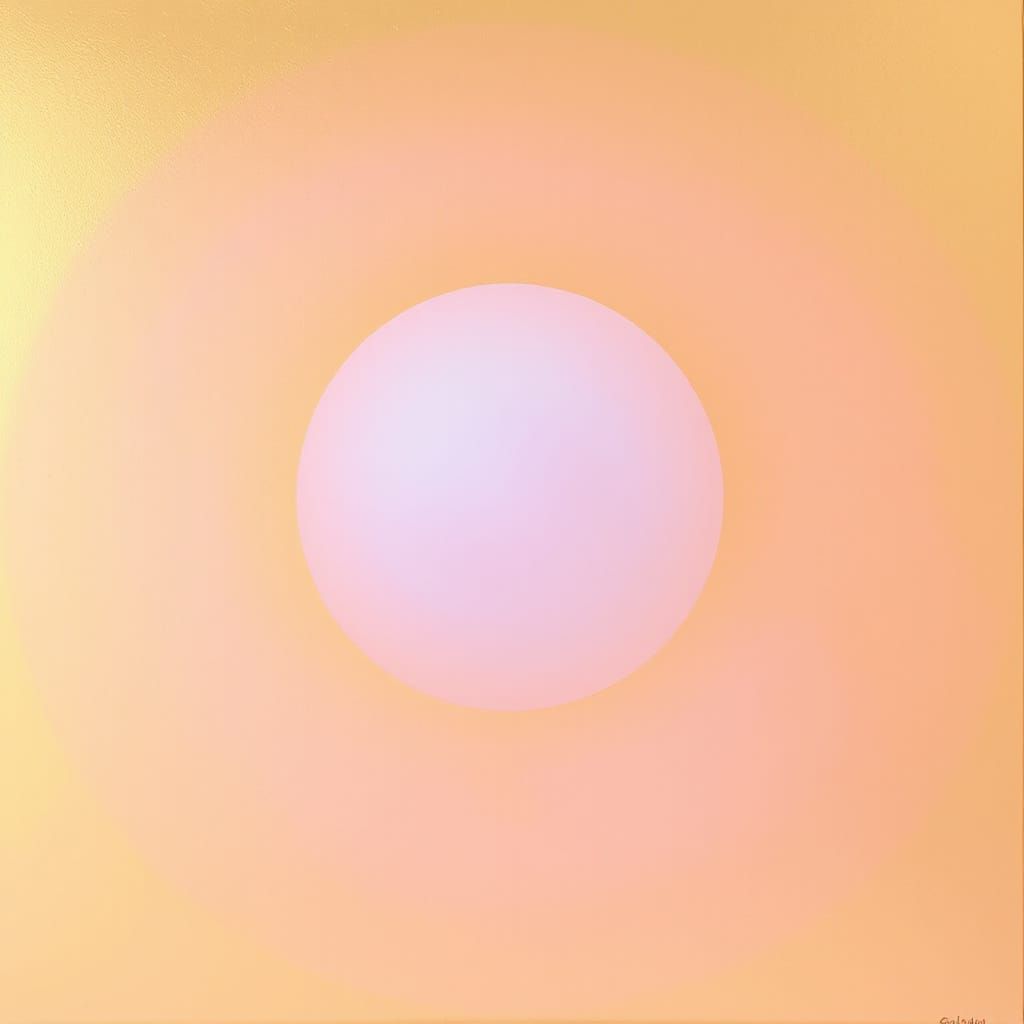 Abstract Circle in Dreamy Expressionist Style