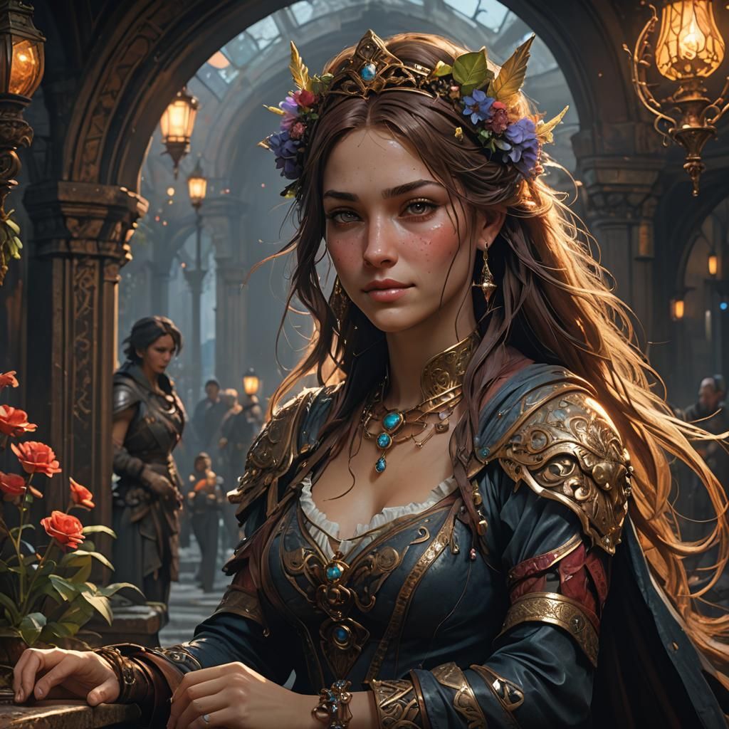 Heartbreak Scene in Dark Fantasy Art Style