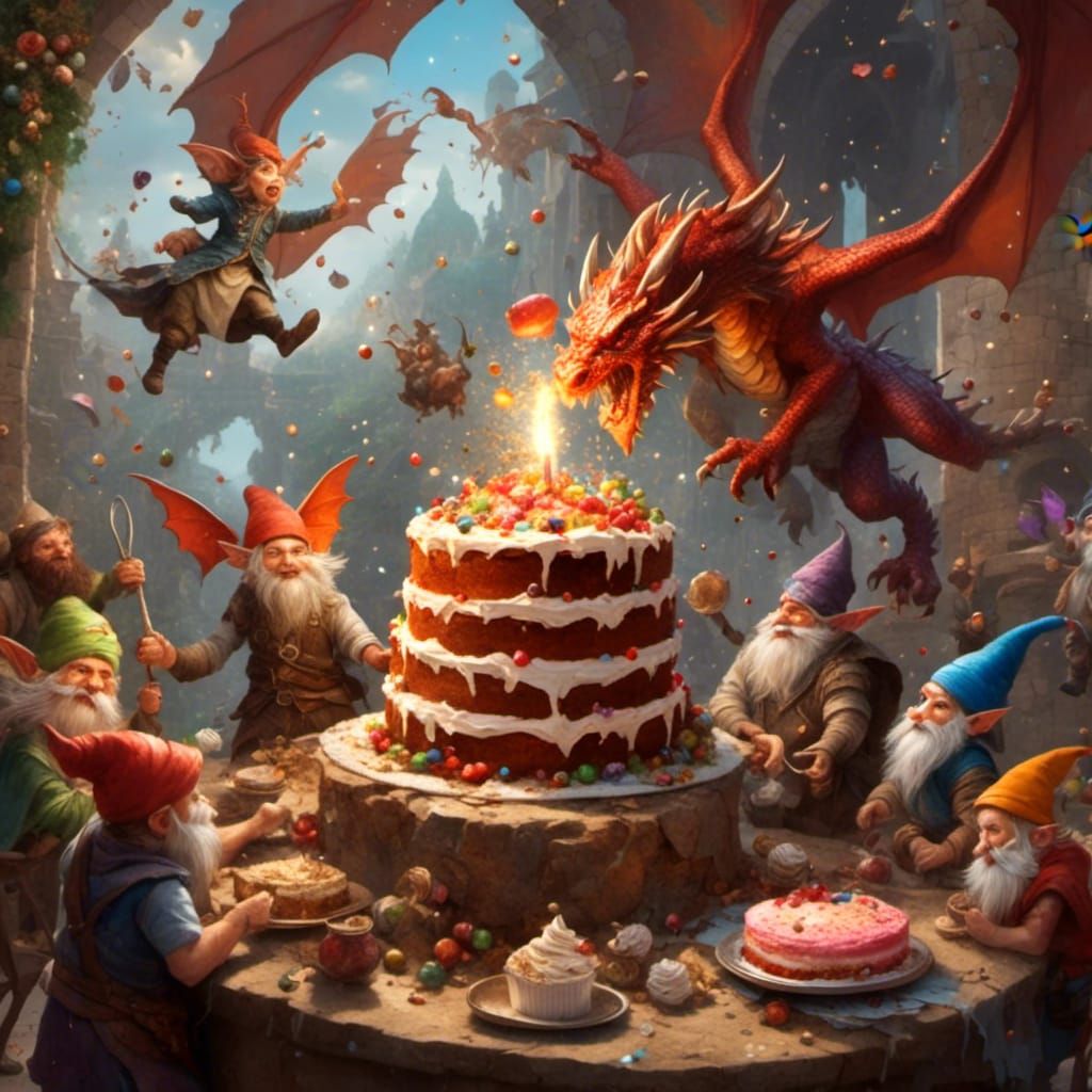 Epic Fantasy Food Fight: Dragons, Gnomes, and Fairies