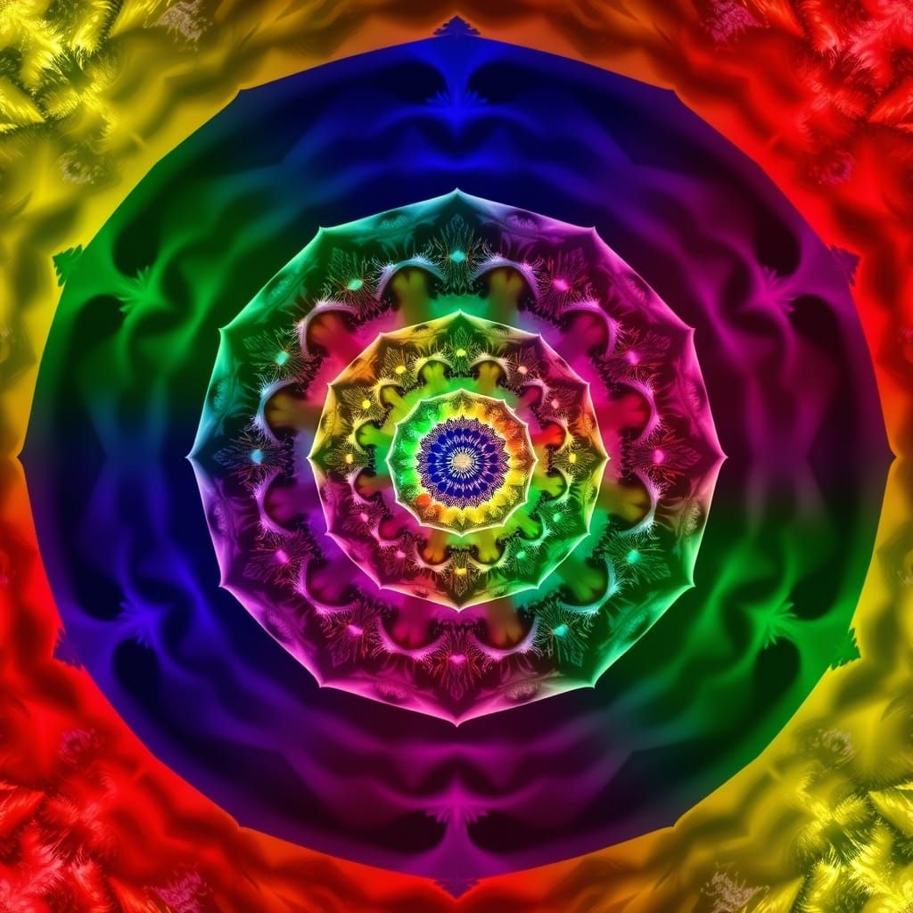 Photomosaic of Animals in Concentric Circles