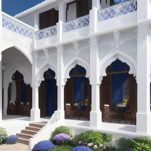 Magical Art Deco Villa with Starry Motifs