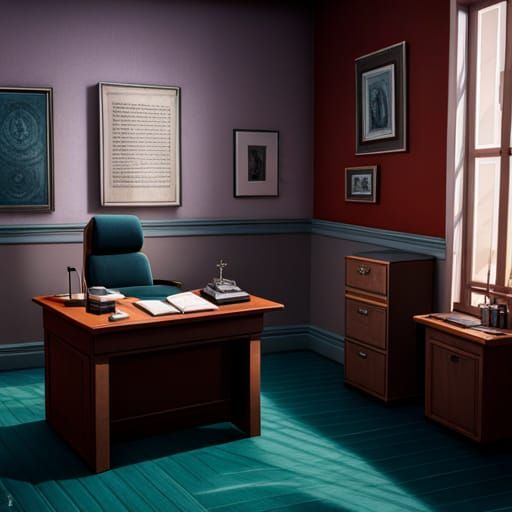 Hyperrealistic Old Russian Doctor's Office