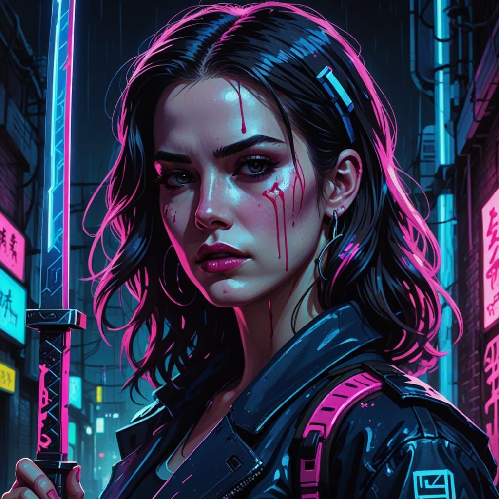 Lana Del Rey cyberpunk 1