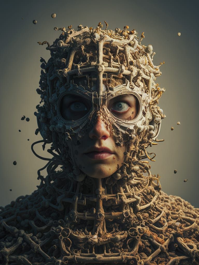 Anamorphic Illusion of Confusion and Discontent