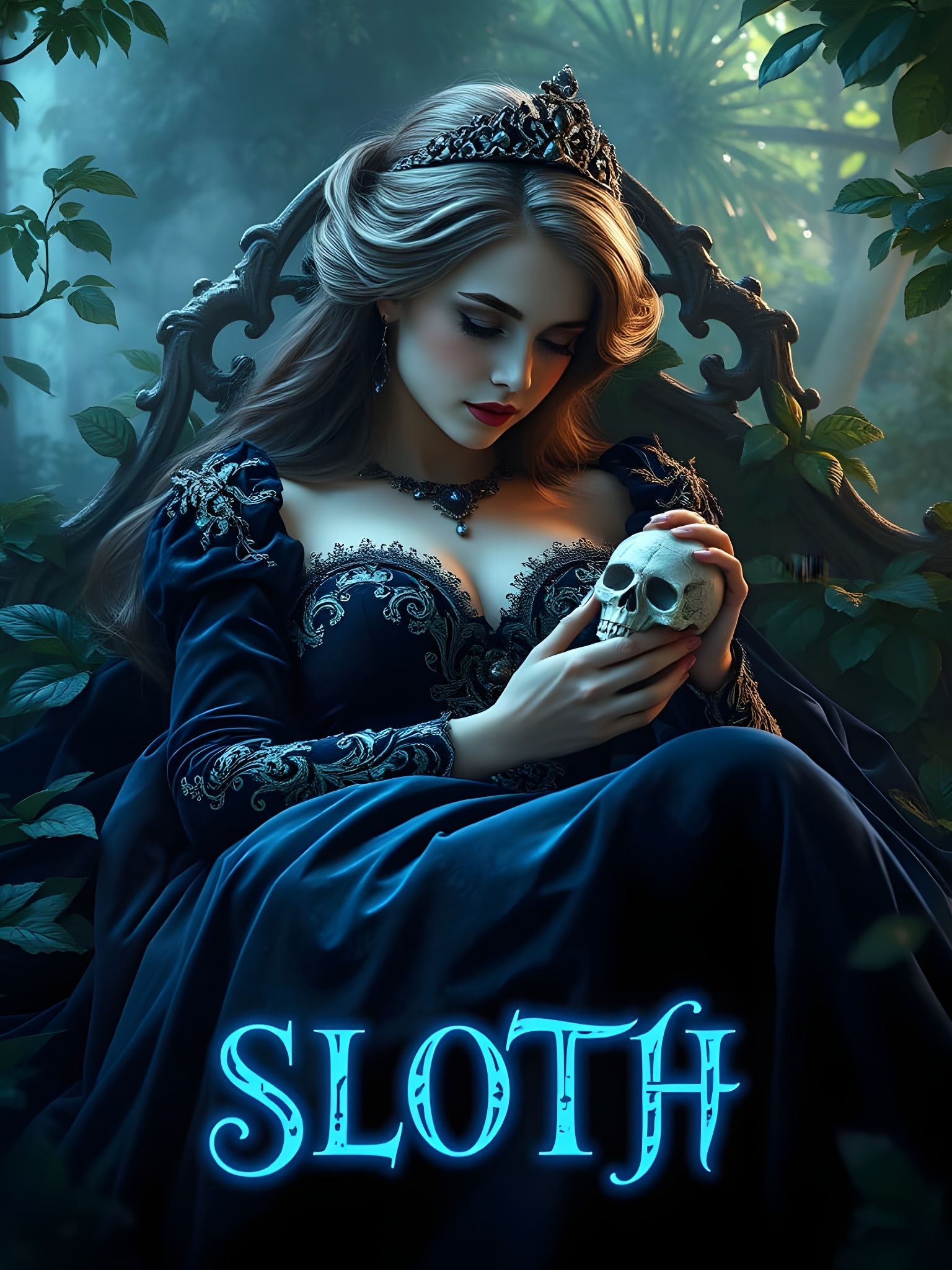Aurora as Sloth in Dark Fantasy Portrait