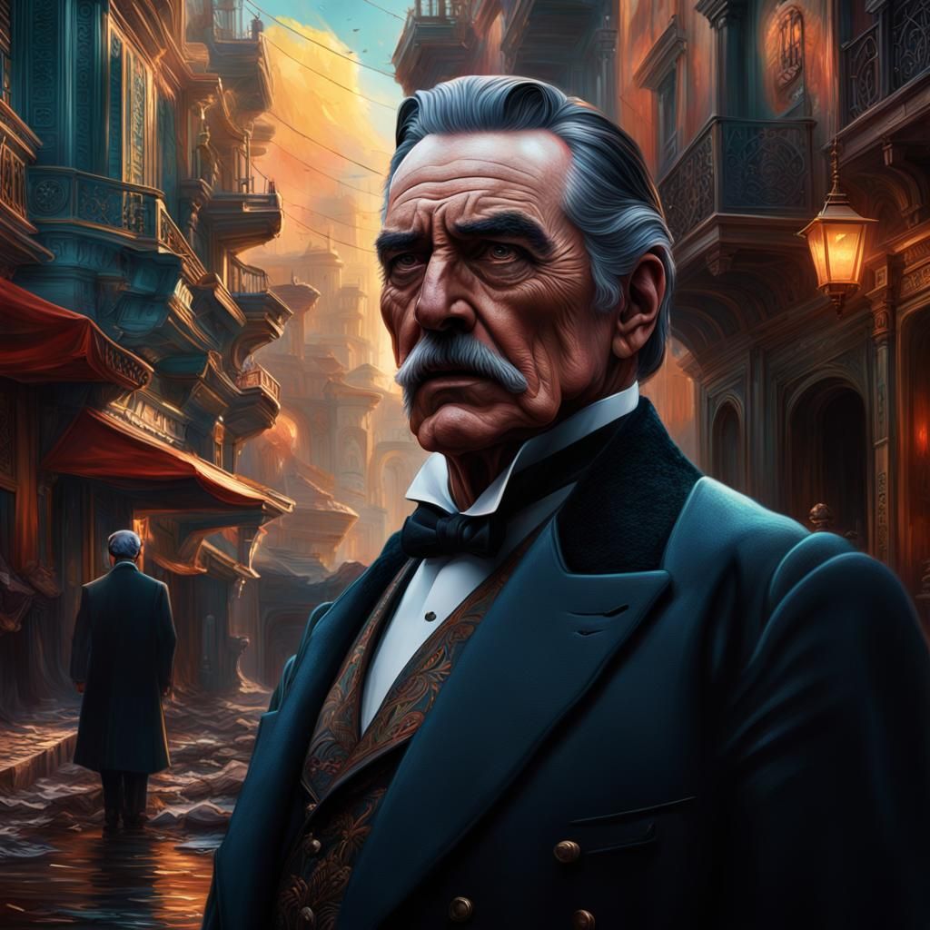 Dramatic Hyperrealistic Digital Painting with Intricate Deta...