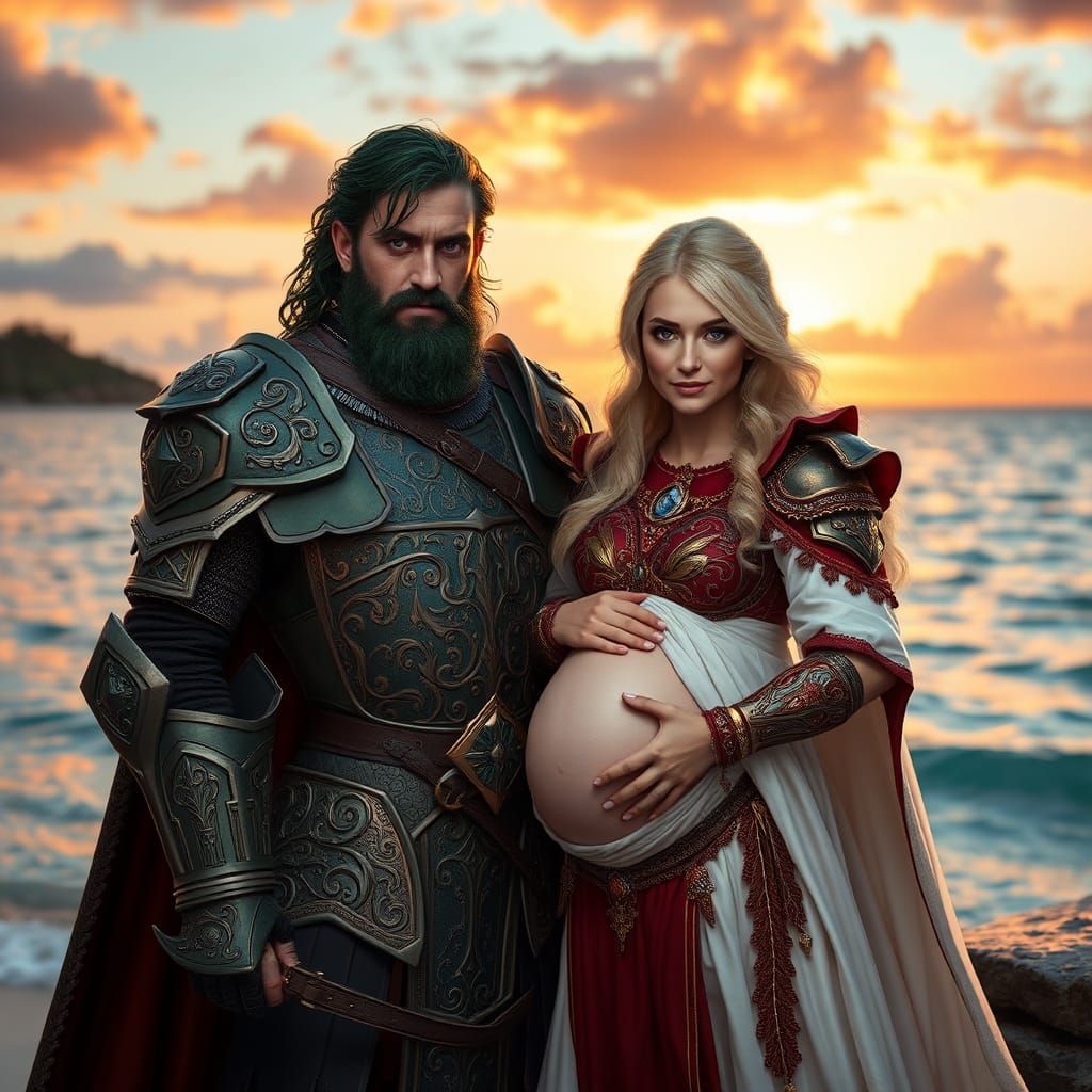 Emerald Knight and Radiant Wife on Cormaya Island