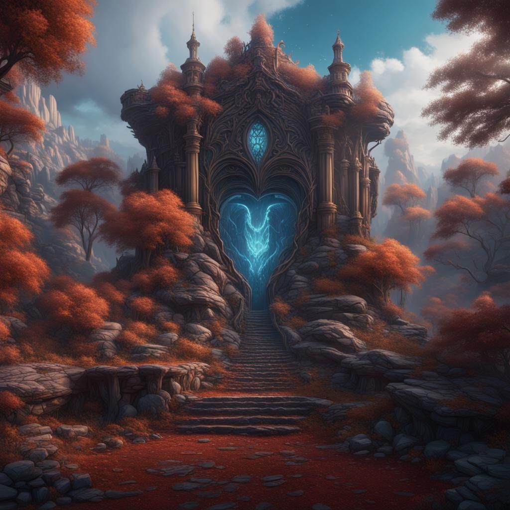 Fantastical Wild Heart in Deep Color