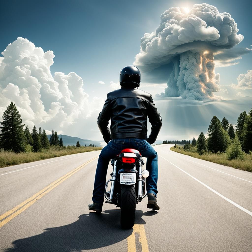 Woman Bids Farewell to Biker Husband Ascending to Heaven