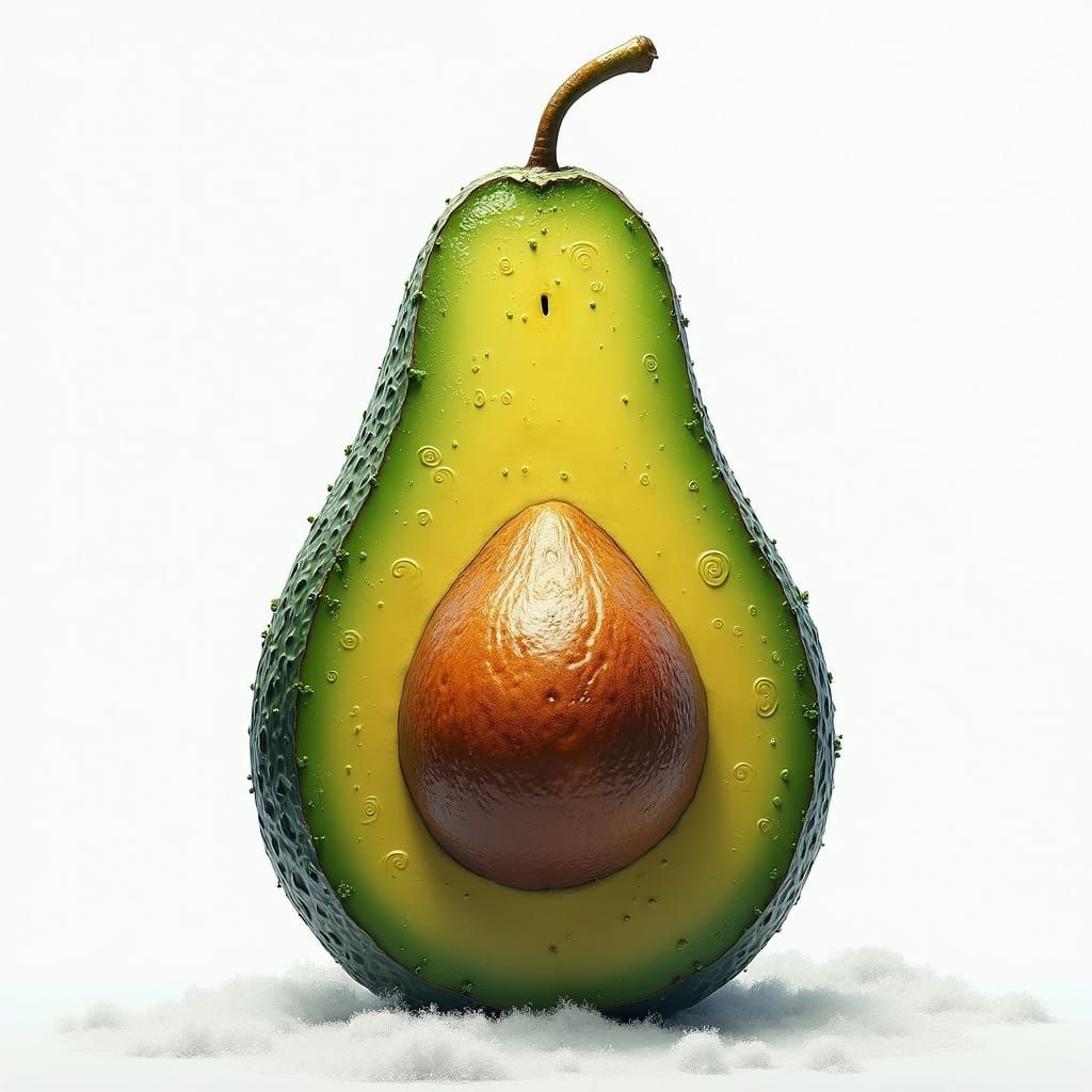 Vibrant Avocado Fantasy Art in Unreal Engine 5