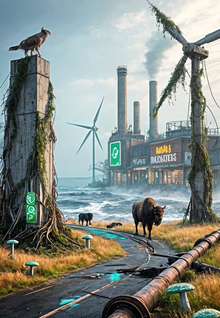 Rewilded Earth: Bioluminescent Future After Humanity