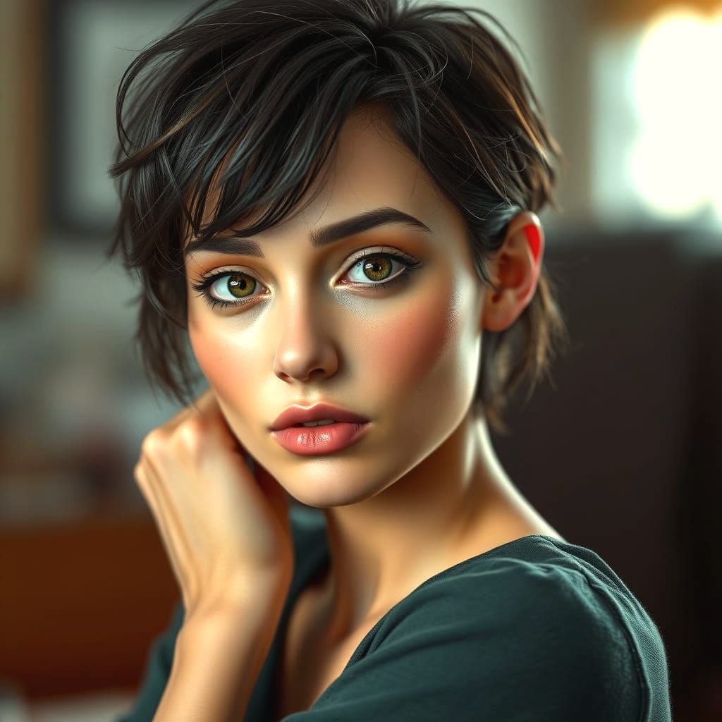 Hyperrealistic Portrait of Katarina Claes in Anime Style