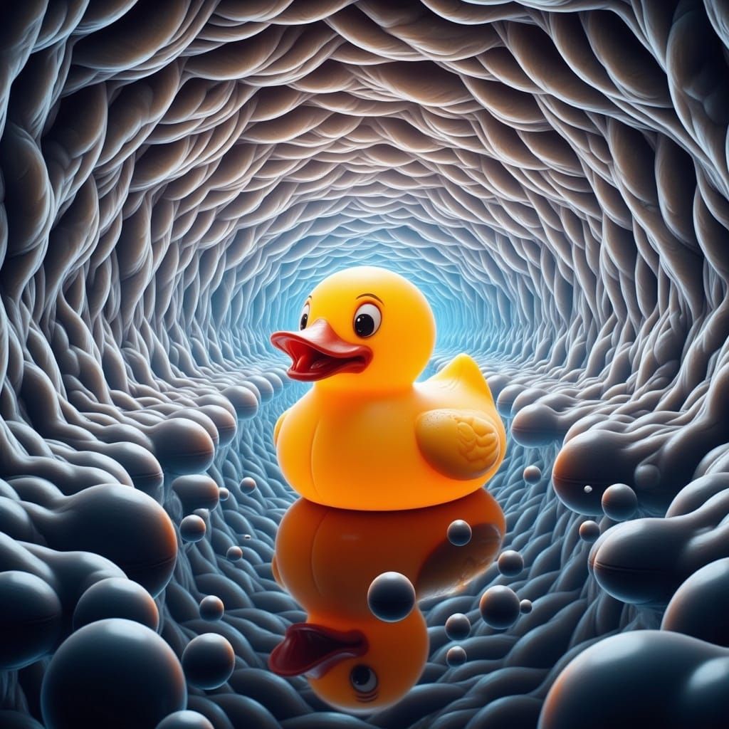 Surreal Rubber Duck Tunnel Effect