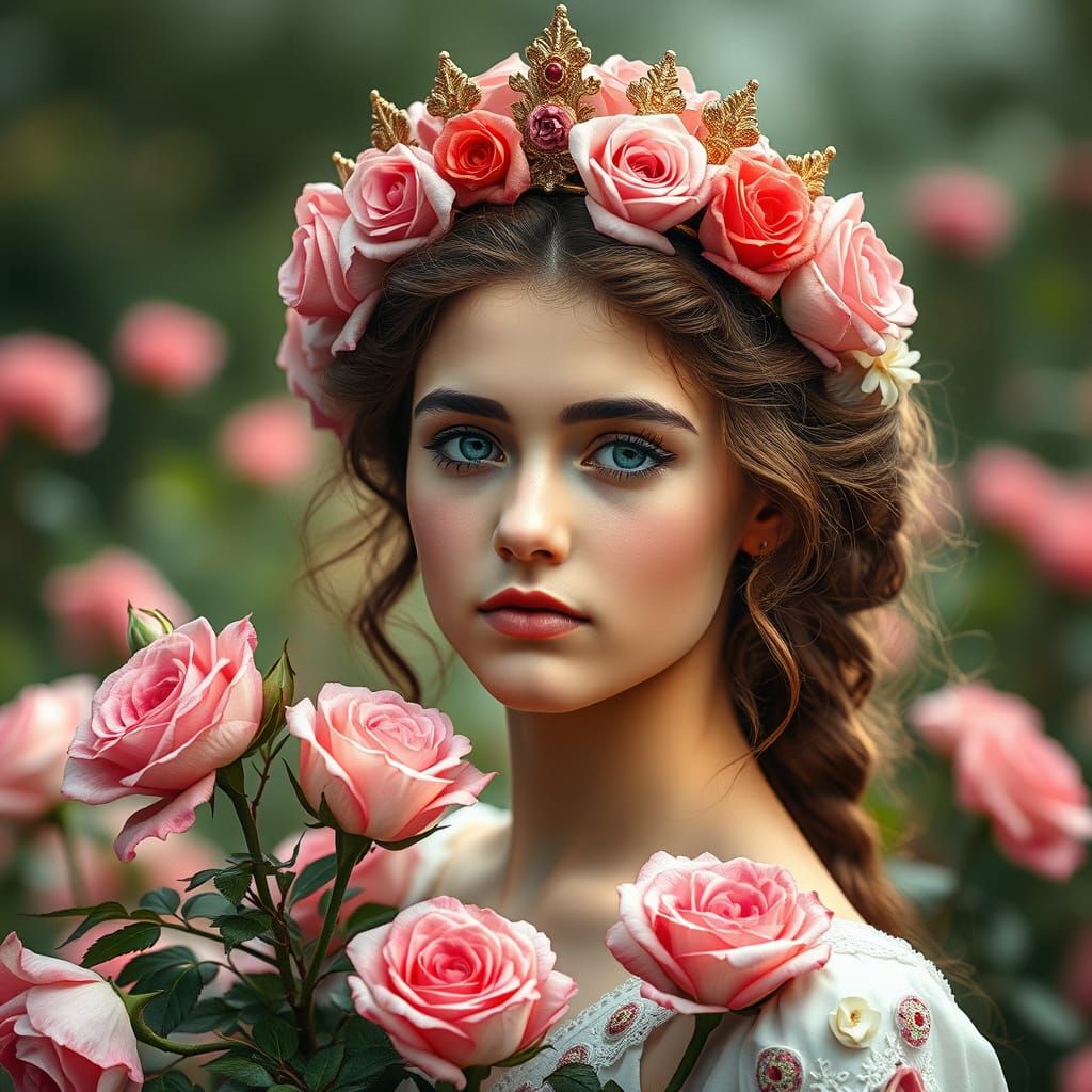 Blossoming Goddess in Close-Up Glory