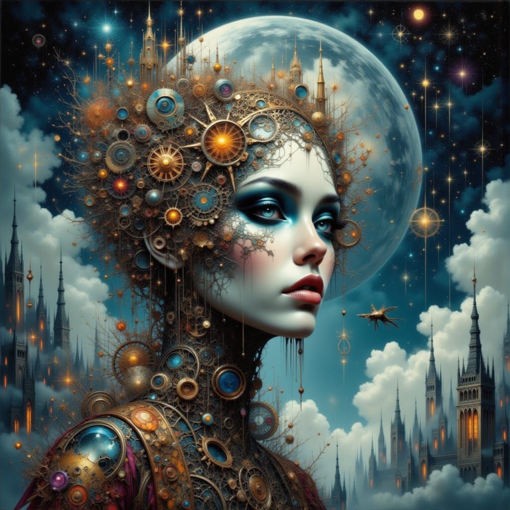 Celestial Automaton in Fractal Landscape