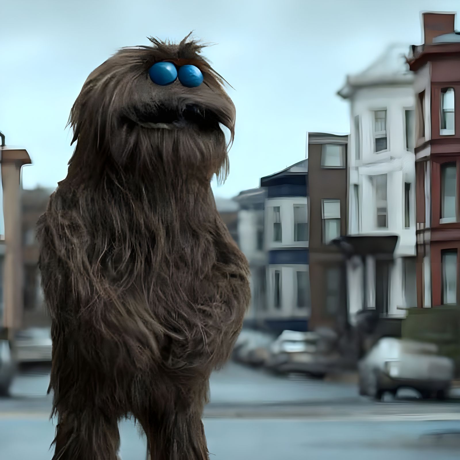 Chewbacca as Cookie Monster: Digital Concept Art