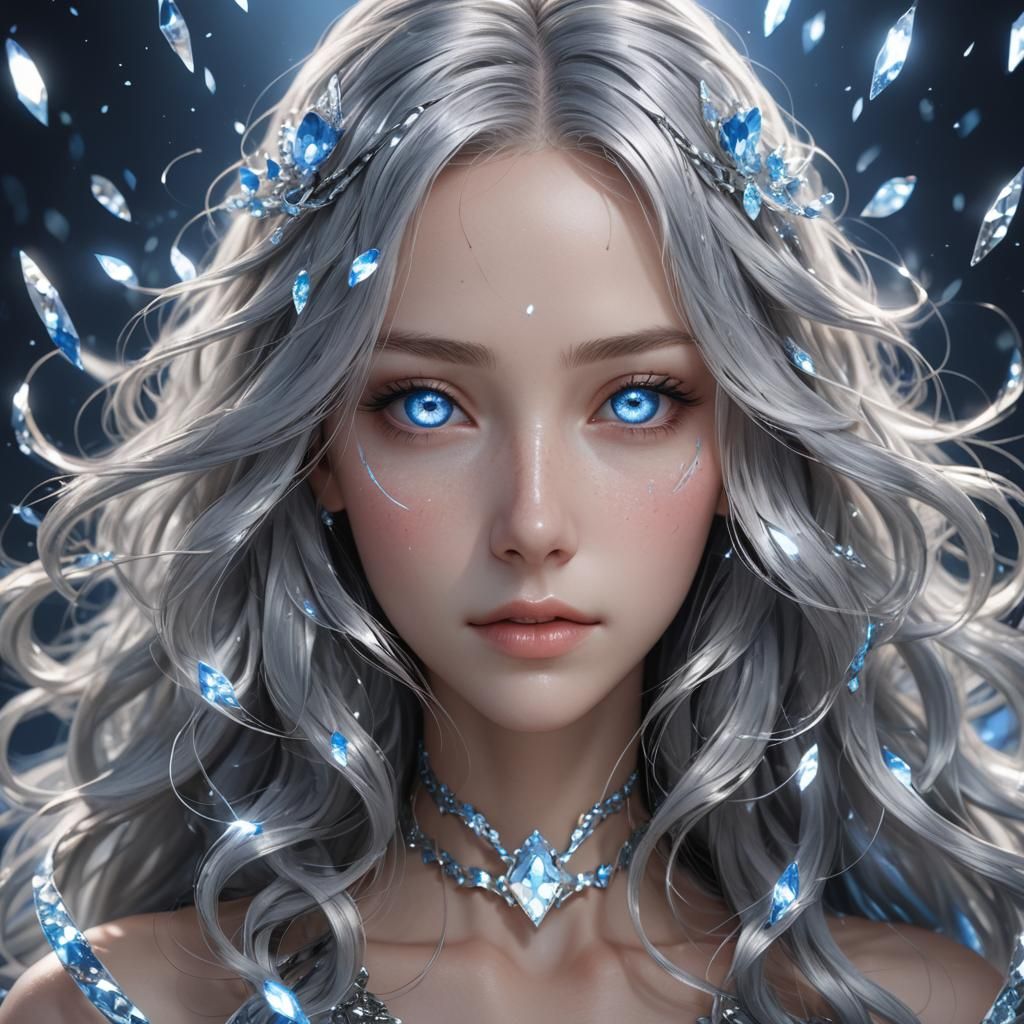 Diamond Woman: Stunning 3D Anime Art