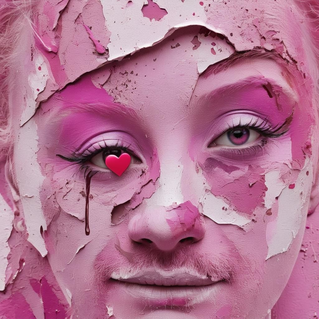 Pink Love - Cassiel the Observer: AI Art