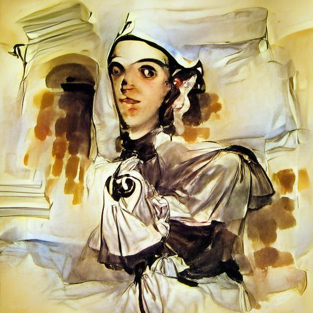 Portrait of a Chambermaid in Sargent Style