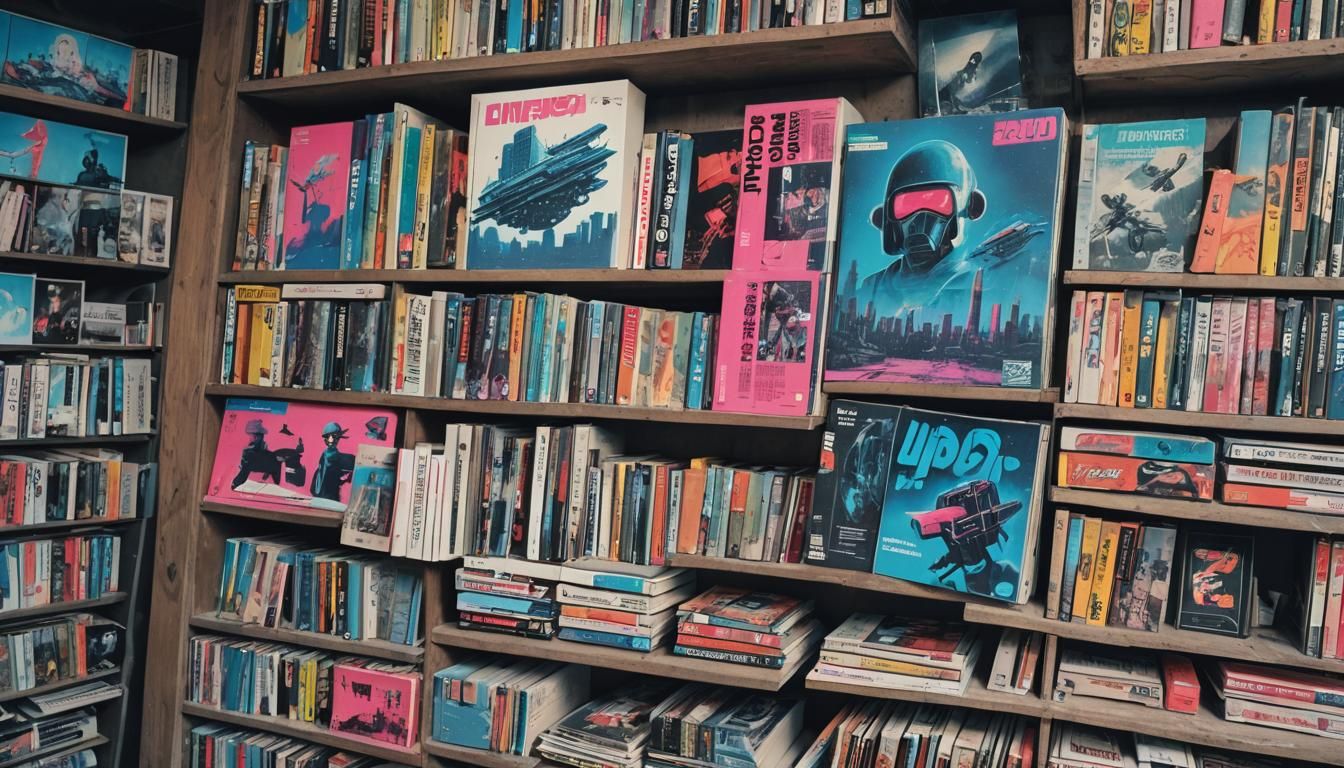 Psychedelic Polish Comic Book Art in Neon Colors