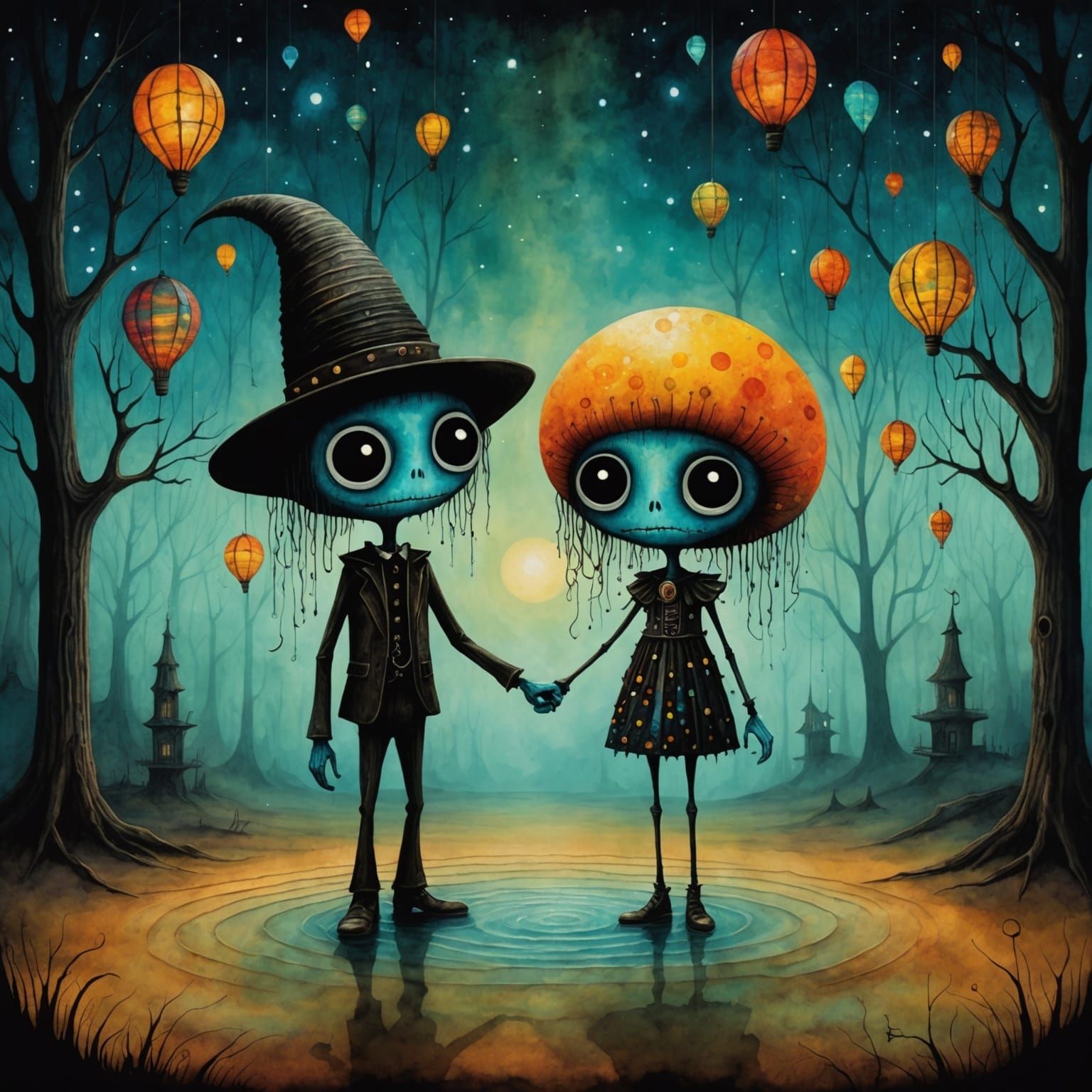 Two Aliens out for a walk